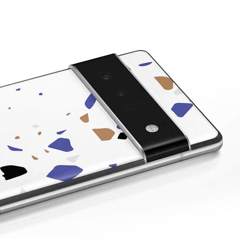 White Terrazzo Google Pixel 6 Skin